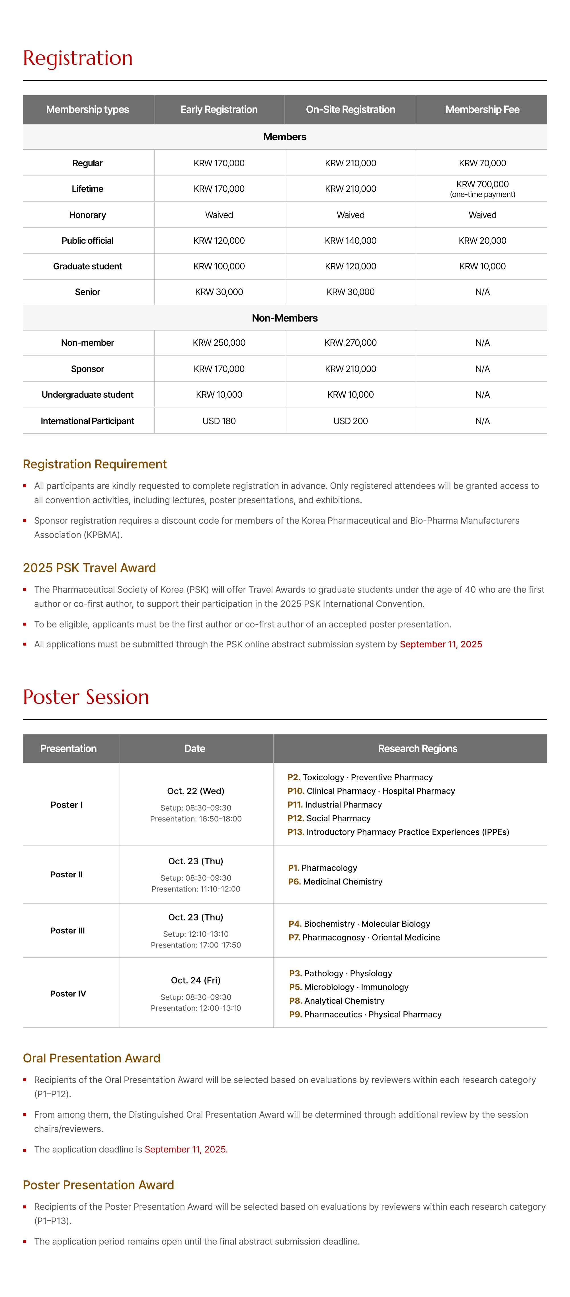 registeration/postersession